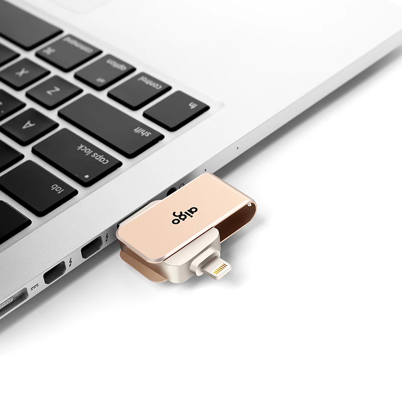 Aigo 128G 360 ° вращающийся высокоскоростной металлический usb 3 0 для iphone ipad двойной