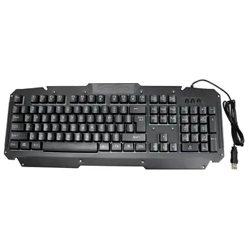 

Wired Gaming Keyboard Mechanical Feeling Backlit Keyboards USB 104 Keycaps Russian Keyboard Waterproof Computer Game Keyboards