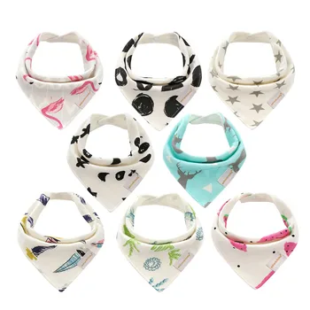

Baby Bibs Boy Girl Bandana Water Absorption Bib Burp Cloth Cotton Baby Scarf Burp Baby Stuff Cartoon Bib Christmas Accessories