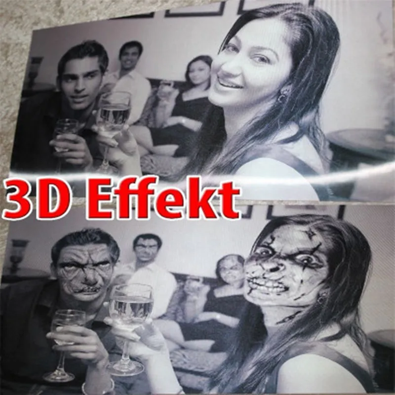 48*36 см изменение лица призрак маска рамка 3D Призрак фото рамка Ужасы Хэллоуин вечерние украшения реквизиты дом с привидениями бар