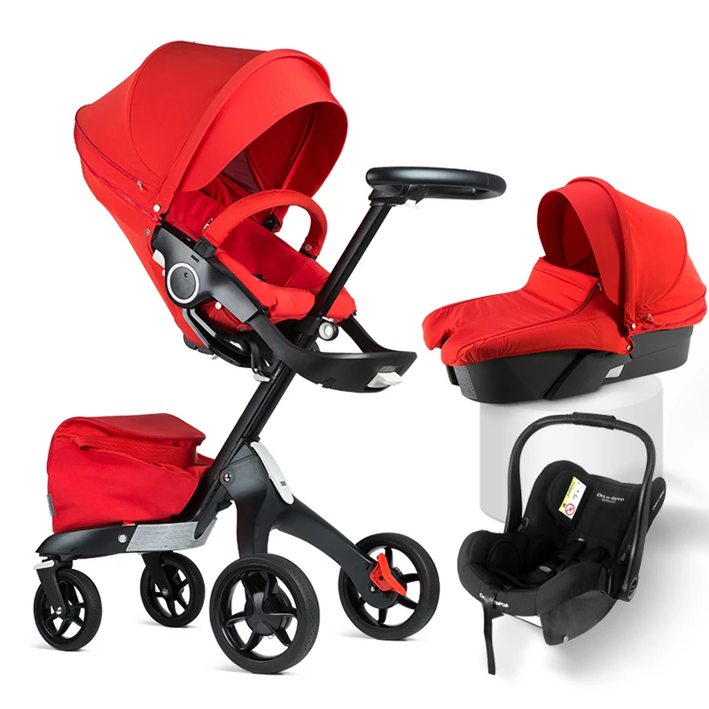 

3 in 1 baby stroller high land scape stroller 8gift in it dsland sitting hot momstroller strollers coches para bebe bassinet