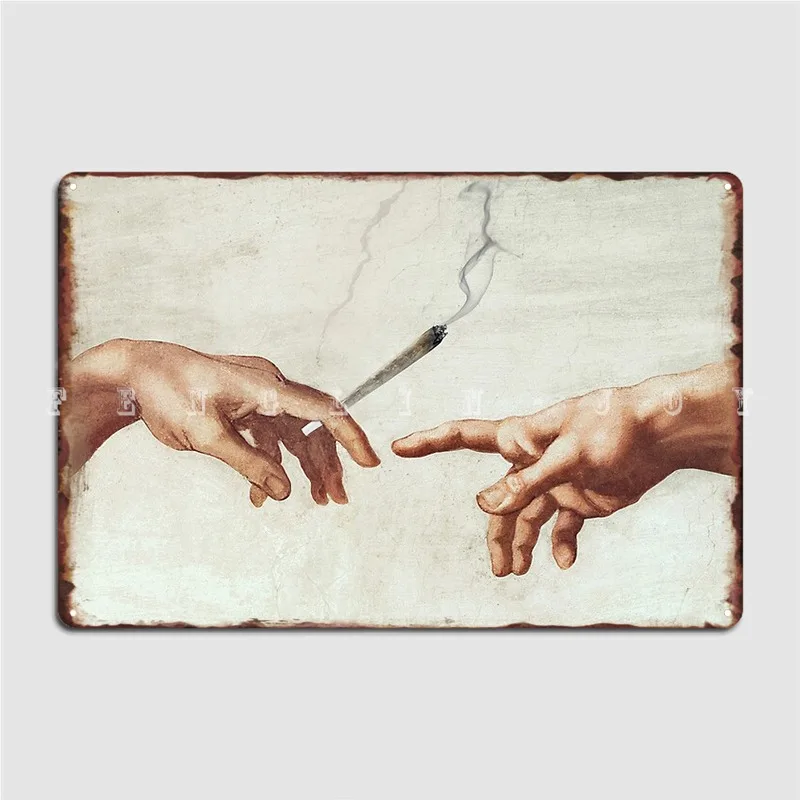 Adam And The God Metal Sign Cinema Kitchen Custom Home Plates Tin Sign Poster