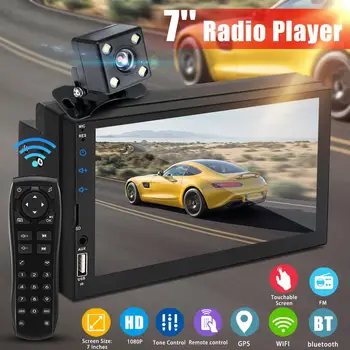 

7 inch 2 DIN Car Radio Stereo MP5 Player HD QN8035 1080P For Android Mobilephone Rear View Camera For Wince System set