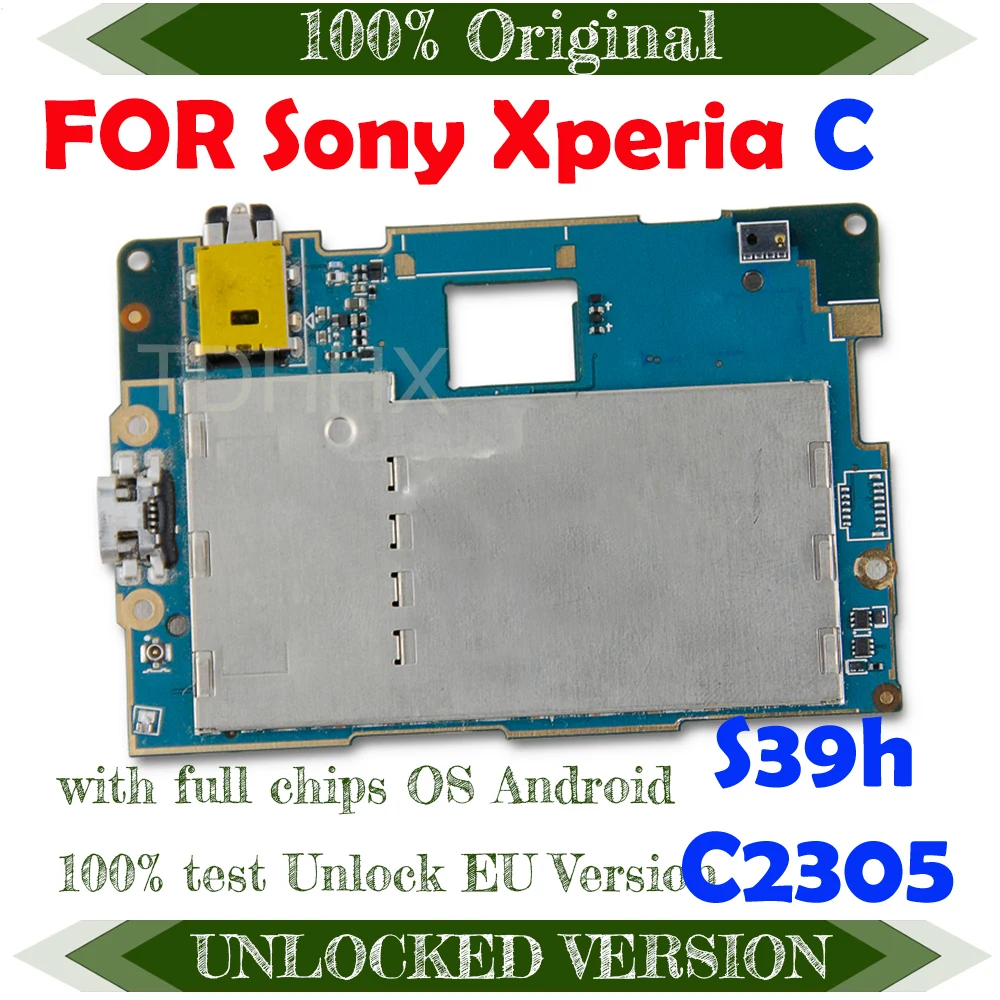 Полные логические платы для материнской Sony Xperia C S39h C2305 100% Оригинал разблокирован