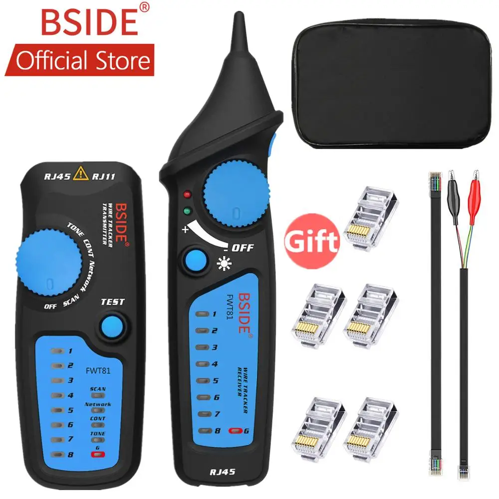 Bside FWT81 Cable Tracker RJ45 RJ11 Telephone Wire Network LAN TV