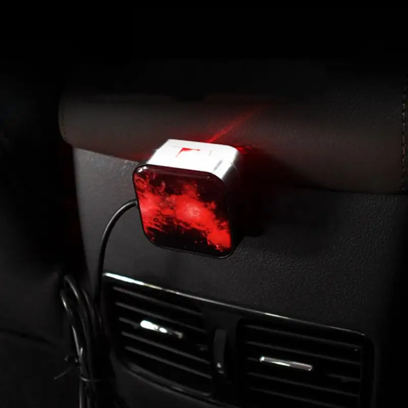 Мини-светодиод машины светильник авто Интерьер USB атмосферный свет крыша украшение светильник светодиодный звездное небо с вращающейся звездой автомобильные аксессуары