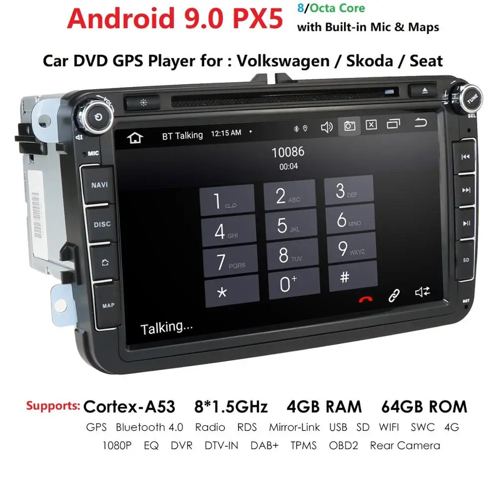 2din автомобильный Радио мультимедийный плеер gps для Volkswagen VW golf passat b6 Touran polo sedan Tiguan jetta Android DVD DSP ips монитор