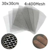 20x30cm/30X30cm/30x60cm/30x90cm 4/8/10/20/30/60/100/200/300/400 Mesh Stainless Steel Woven Cloth Screen Wire Filter Sheet