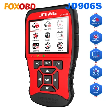 

New Generation JDiag JD906S Code Reader Auto Diagnostics Tools OBD2 Scan Tool with I/M Readiness Mode6 , Mode 8