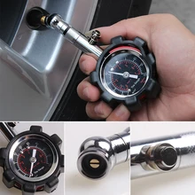 100 PSI Высокая точность обслуживания автомобиля портативный мотоцикл металлический автомобиль грузовик манометр аварийный сброс функция