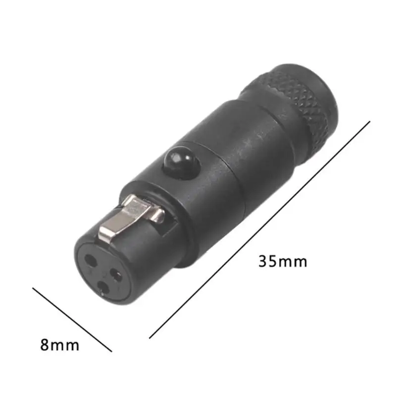 Прочный разъем износостойкий 2 шт. Mini XLR 3Pin микрофон сварочный аудио разъем Мужской Женский Терминалы штекер