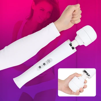 Huge Magic Wand Vibrators for women, USB Charge Big AV Stick Female G Spot Massager Clitoris Stimulator Adult Sex Toys for Woman 2