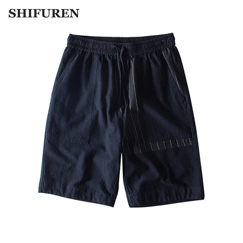 cotton shorts with elastic waistband