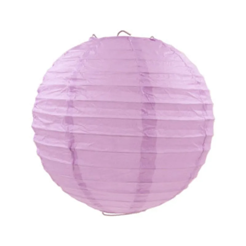 light purple 1 шт. 4/6/8/10/12/14/16 дюйм Белый Круглый Китайский Бумага фонари для дня рождения, для свадьбы, помолвки аксессуары для украшения дома - Цвет: light purple