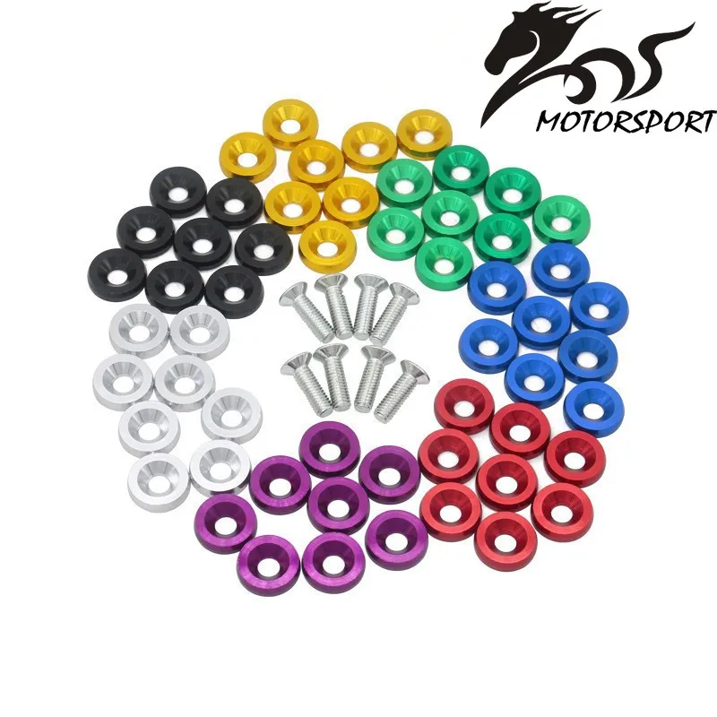 Rondelle E Bullone Parafango In Alluminio 19Mm Per Honda Civic Integra Rsx Ek Eg Dc 1 Set = 8 Pezzi