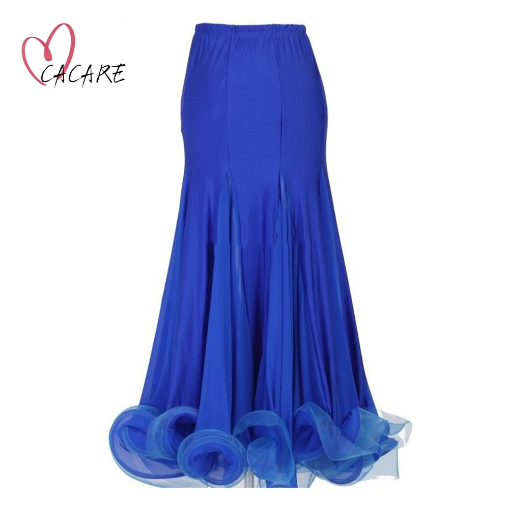 Chic and Elegant Ballroom Skirts Modern Dance Wear Stage Costume Clothes for Women Waltz Wear Costume Clothing D0530 Customize