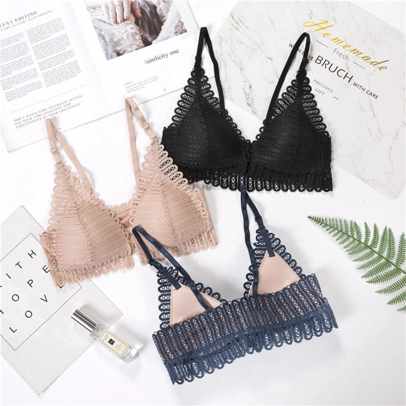 

Fashion Bra Spring And Summer Seamless Sexy Front Button Bra Girls's Push Up Underwear Buckle Female Small Chest Bra Underwire