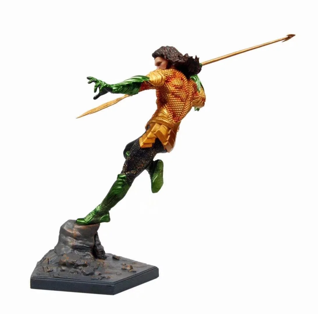 DC Лига Справедливости Aquaman статуя ПВХ Коллекционная фигурка игрушка|Игровые