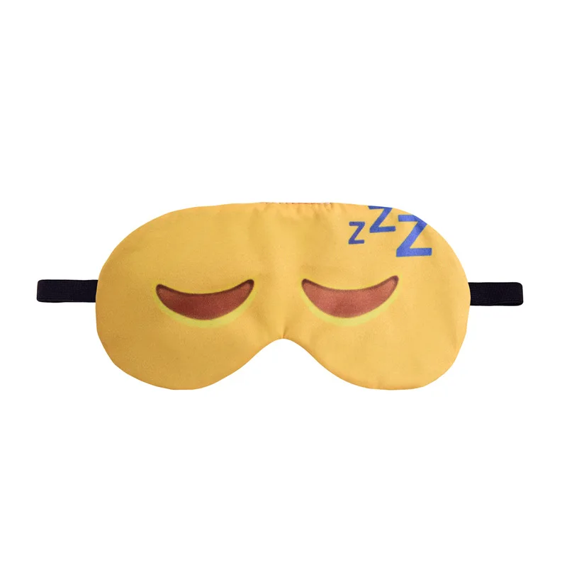 

Zohra New Style Design Cute Cartoon Plush Breathable Eye Patch Emoji Sleep Eye Patch Shade Protection Eye Patch