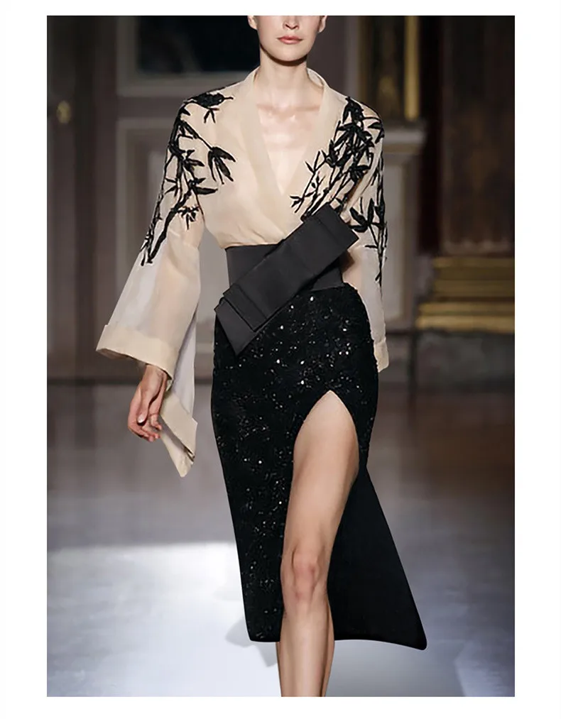 Модный брендовый Женский комплект со звездами 2021 топ из органзы в китайском