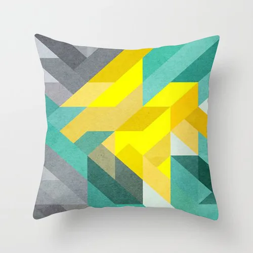 Marble simple abstract geometry pillow pillow short plush pillowcase customization christmas cushions Cushions