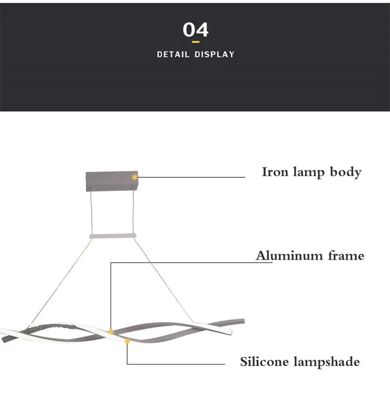 Modern Simple Home Decor Led Pendant Lamps Restaurant Dining Room Bar Kitchen Hanging Lamps Nordic Indoor Pendant Light Fixtures