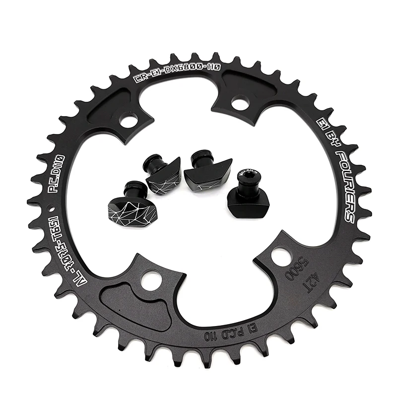 Fouriers CR-E1-DX6800 BCD 110 мм велосипедные цепи для Shimano FC6800 ULTEGRA горный велосипед узкая широкая цепь колеса 42T