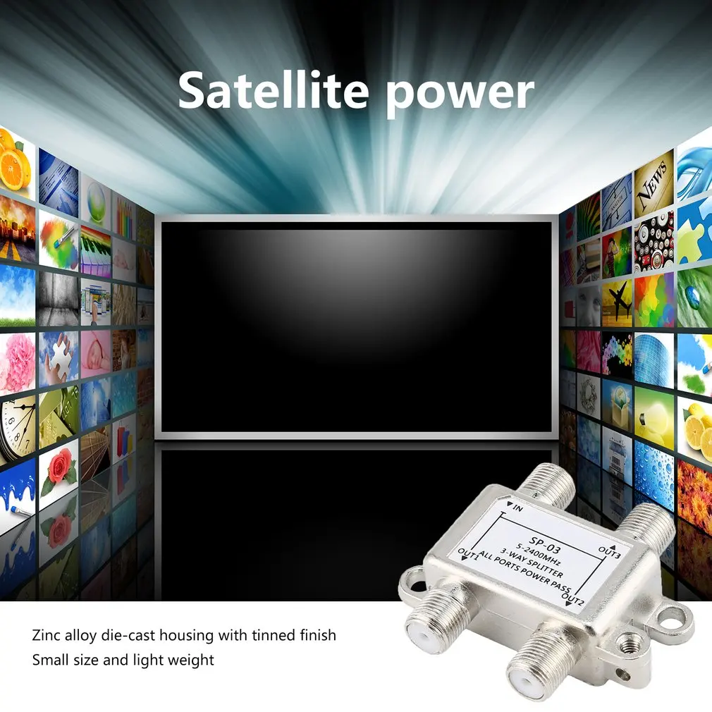 Small size Satellite power splitter 3-way splitter three power splitter JS-SP03 splitter power splitter Small size Satellite power splitter 3-way splitter three power splitter JS-SP03 splitter power splitter