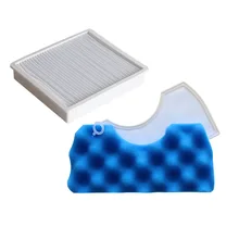 Mavi sünger Hepa filtre kiti için Samsung DJ97-01040C SC43 SC44 SC45 SC47 serisi Robot elektrikli süpürge parçaları araba aksesuarları