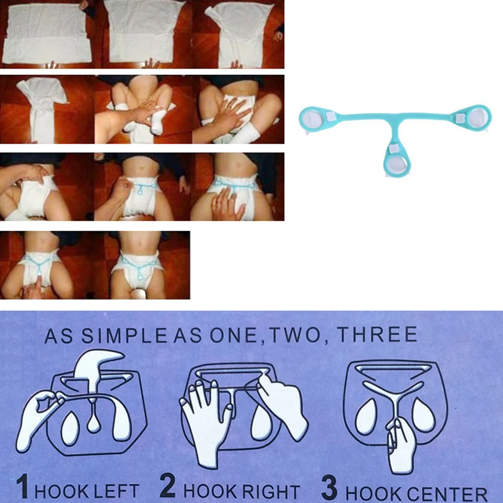 

3pcs/pack Plastic Buckle Reusable Cloth Diaper Fastener Safe Prefold Tools Flatfold Baby Supplies Portable Flexible Three Claws