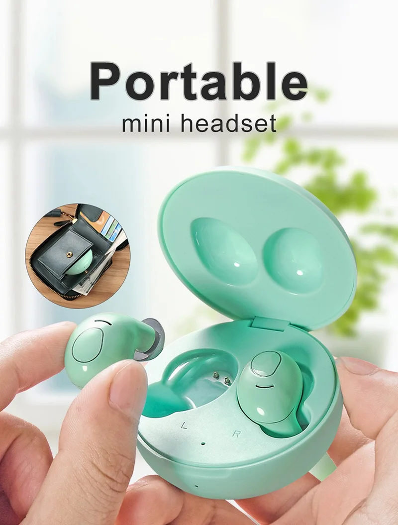 TOMKAS TWS Bluetooth 5.0 Earphone Wireless Headphones True Wireless 4D Stereo Bass Mini Earbuds Hifi Sport With Mic Charging Box (5)