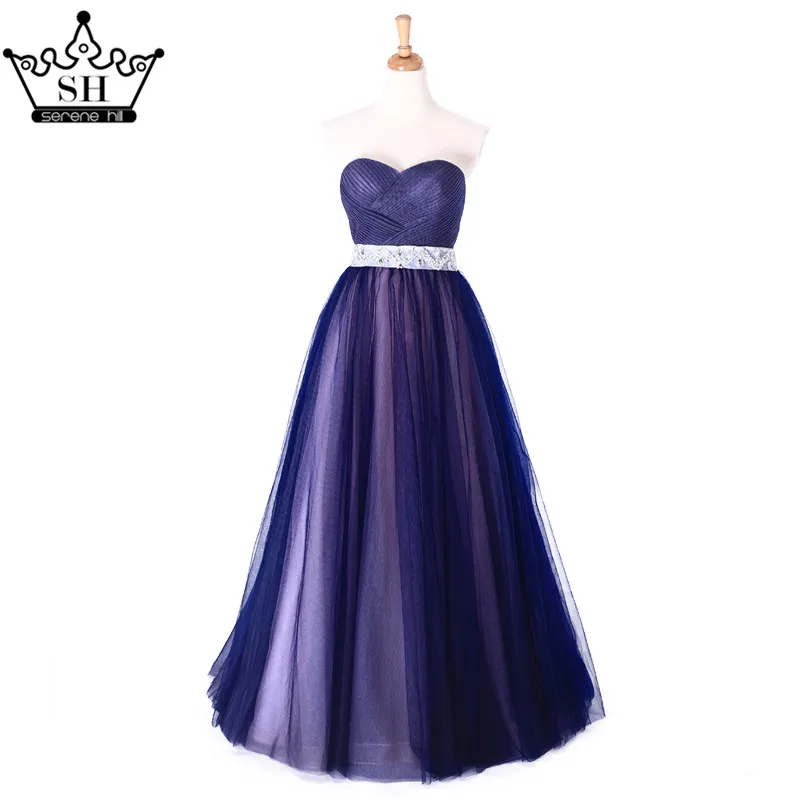 Robe De Soiree длинное вечернее платье трапециевидной формы, длинное платье без рукавов из тюля, вечернее платье Serene Хилл 66220 - Цвет: same as photo