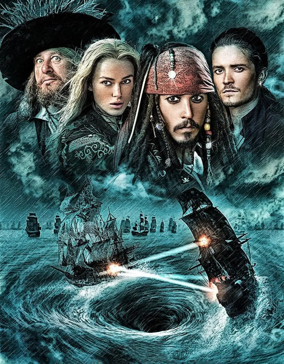 JMINE Div 5D Caribbean Pirates Ship Sea Ocean Full Diamond Painting cross stitch kits art Scenic 3D paint by diamonds | Дом и сад
