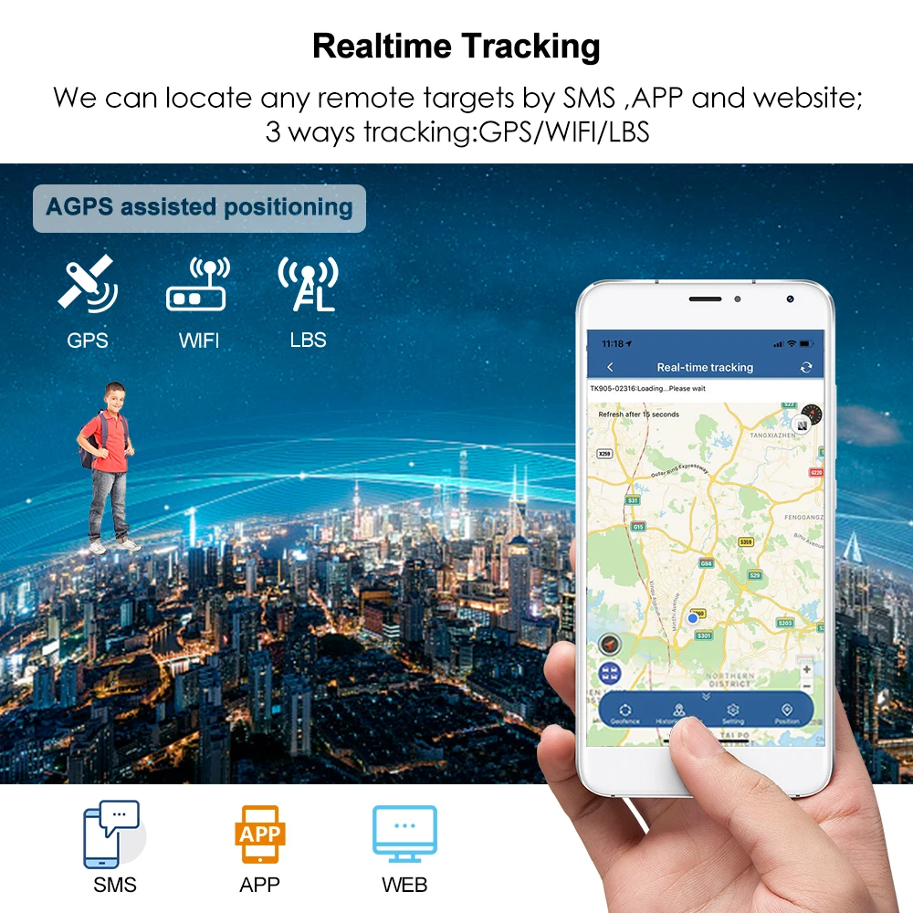 Новинка мини GPS трекер для детей портативное устройство слежения