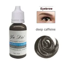 1/2 Oz. Нажмите на изображение для просмотра в полный размер Перманентный макияж Пигмент для микроблейдинга чернила татуировки бровей стойкая помада цвет для тату бодиарта(глубокий кофеин
