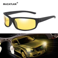 Брендовые солнцезащитные очки ночного видения для мужчин и женщин, поляризованные очки для вождения, антибликовые очки с желтыми линзами, солнцезащитные очки UV400