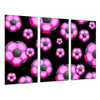 

Motivation Sport Futbol, Balon Pink Ball, photo print on wood, modern picture decorative 26850