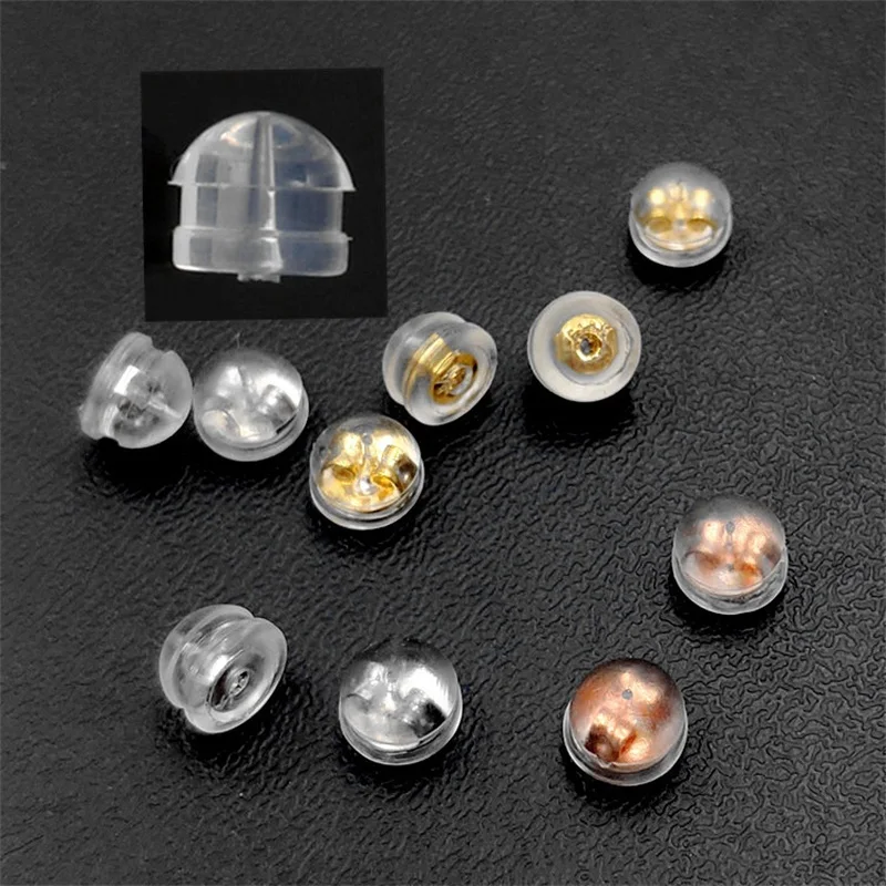 

10pcs Korean hamburgers, bullet earplugs accessories hypoallergenic anti-inflammatory jewelry accessories DIY earplugs wholesale