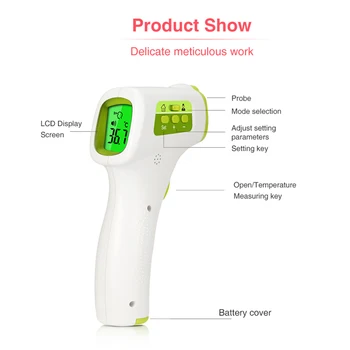 

Muti-fuction Baby Adult Digital thermomete Infrared Forehead Body Thermometer Gun Non-contact Temperature Measurement Device