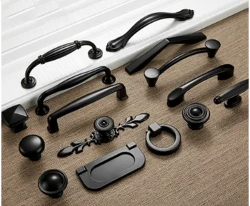 

Cabinet Handles Solid Aluminum Alloy Door Knobs And Handles Kitchen Cupboard Pulls Drawer Knobs Furniture Handle Hardware