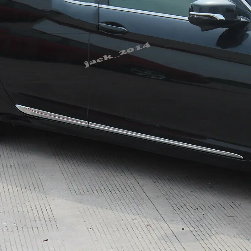 ABS Хромированная боковая обшивка корпуса для Honda Accord 9th Седан 4 двери 2013