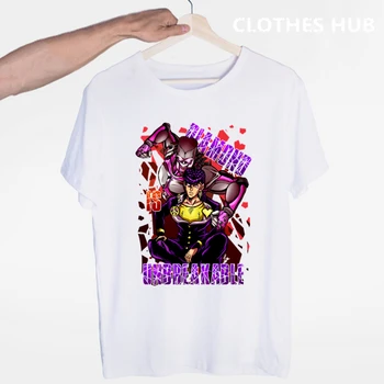 JoJo Bizarre Adventure Funny T-shirts for Man/woman Japan Anime Printed Tshirt Casual Jojo T Shirt Hip Hop Top Tees Male/female