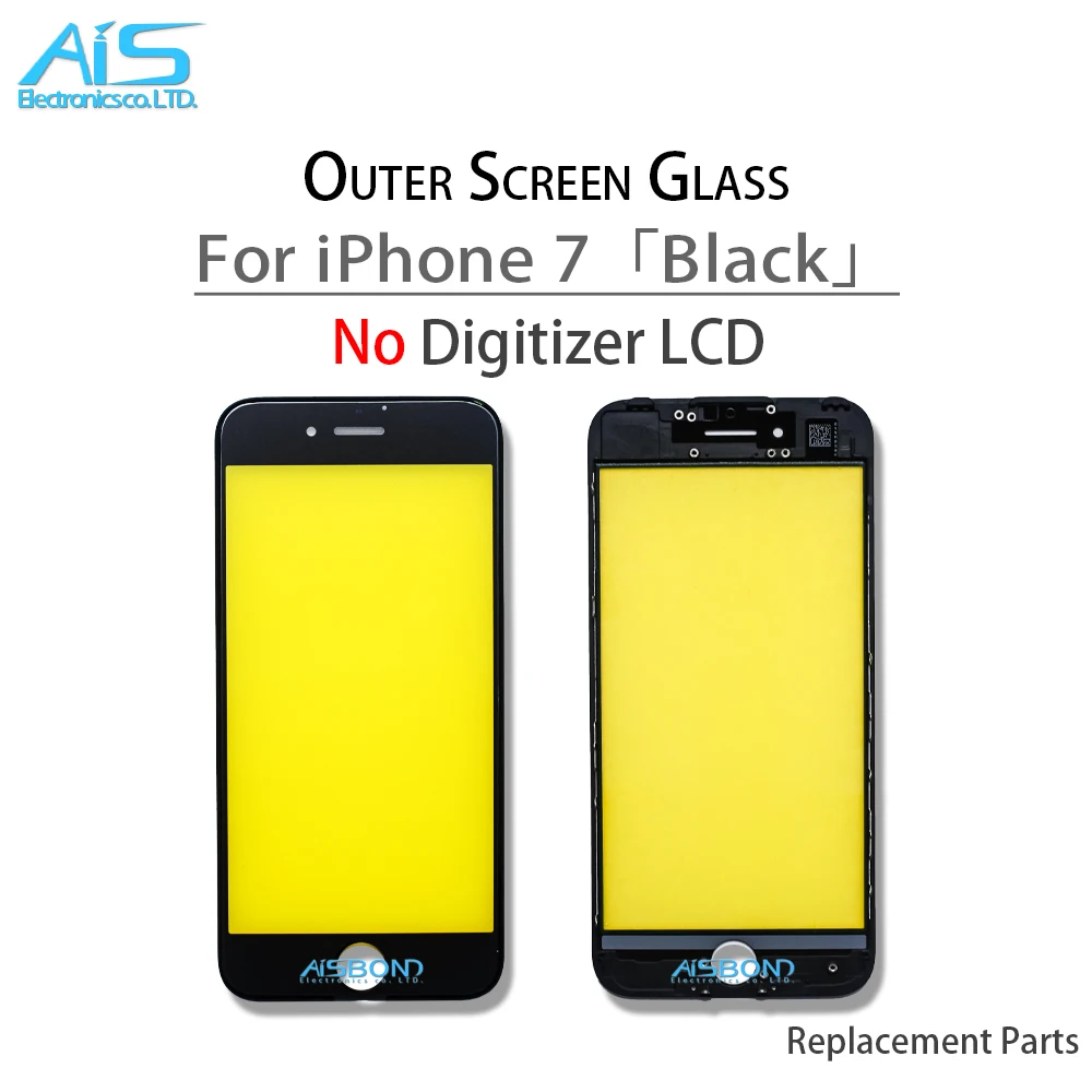 2Pcs Cold Press Front Outer Screen Glass Lens For iPhone 7 7G 8 8G Plus 7P 8P 7Plus 8Plus Glass Frame With Bezel smart phone glass screen replacement touch screen digitizer replacement
