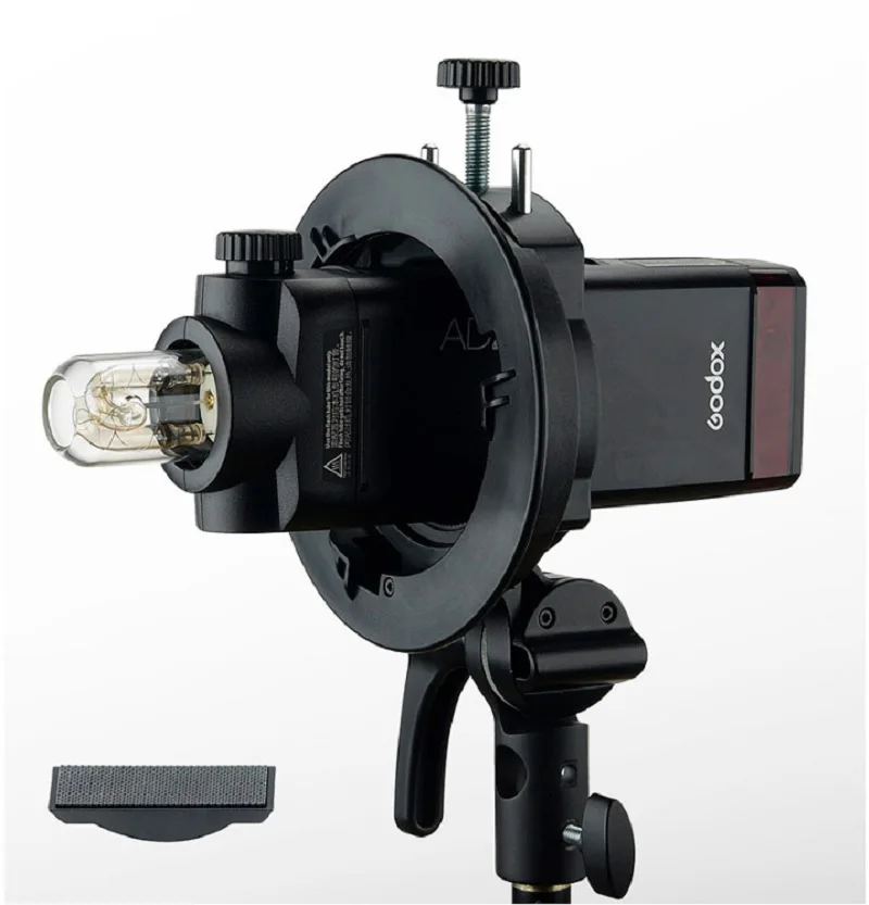 Godox S2 S-Tipo Staffa Bowens Supporto Compatibile Con Godox V1 Ad200Pro Ad400Pro Ad200 V860Ii Tt685 Tt600 Tt350, Grande Regolazione