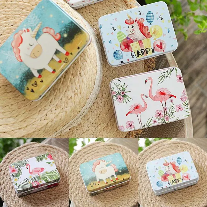 

Colorful Mini Tin Box Sealed Jar Packing Boxes Jewelry Candy Box Small Storage Boxes Cans Coin Earrings Headphones Gift Box