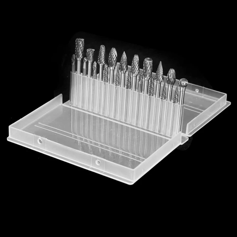 foldable woodworking bench 20 Pcs Carbide Double Cut for Dremel Carving Bits with 1/8 inch Shank and 1/4 inch Head Length Tungsten Carbide Rotary cnc wood router