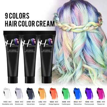 

Disposable Hair Dye Cream Permanent Unisex Hair Dye Color Cream Fast And Long Lasting One-off Hair Dye Liquid Hair Care TSLM2
