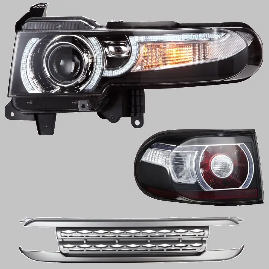 СВЕТОДИОДНЫЙ DRL проектор фары задние и решетки для Toyota FJ Cruiser 2007 2014 двухлучевая