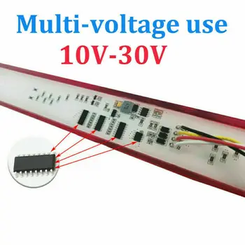 

17\\\" Turn Signal Light Bar Truck Stop Tail Red+Yellow Accessory Universal