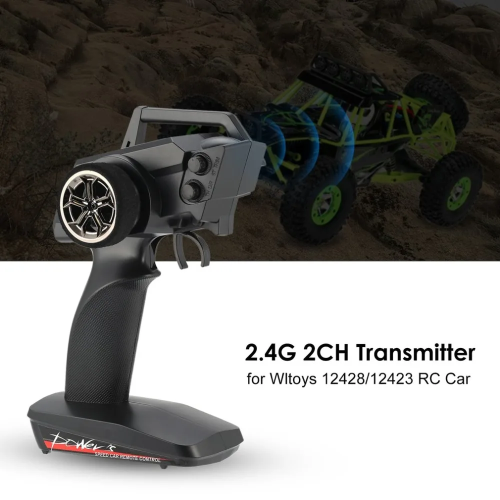 Radio Remote Control Transmitter with Receiver 2.4G 2CH Control Fuel Spare Parts for RC Car 1/12 Wltoys 12428/12423